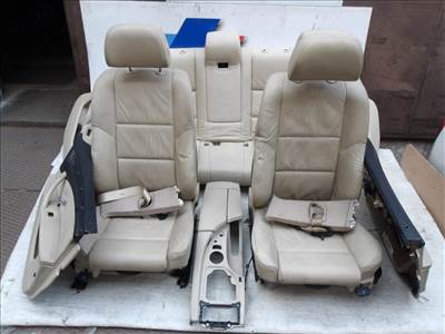 ÁR/SZETT [GYÁRI BONTOTT] BMW - BELSŐ SZETT , ÜLÉSEK , KÖNYÖKTÁMASZ BOX ÉS AJTÓKÁRPITOK - BÉZS BŐR - 5-ÖS / E60 LCI - ÁLLAPOT A LEÍRÁSBAN!